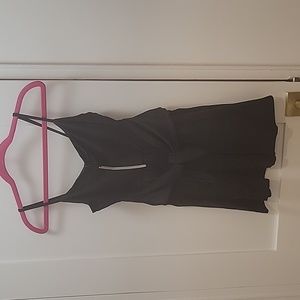 NWT Susana Monaco Tie Front Romper Black Size XS